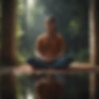 Meditation as a Tool for Anxiety Management An individual practicing meditation for anxiety relief.