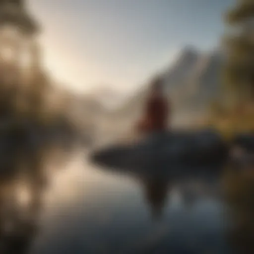 A serene landscape reflecting tranquility and authenticity