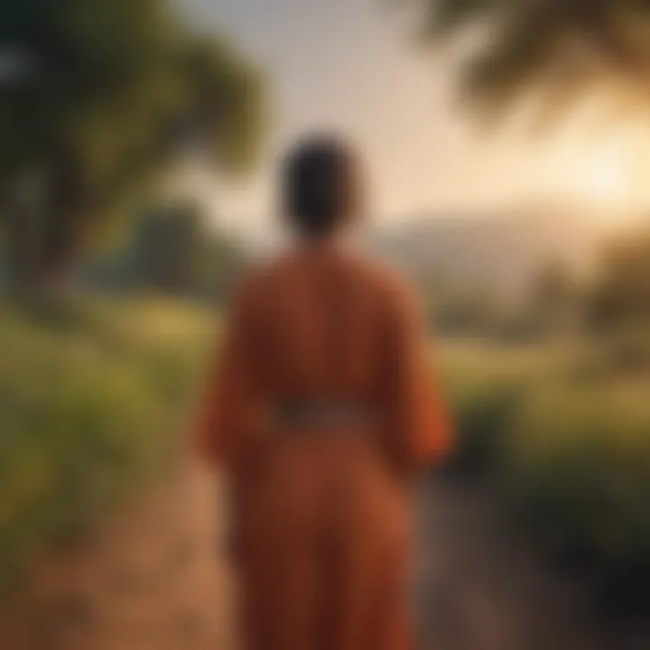 A vibrant path symbolizing personal growth and authenticity