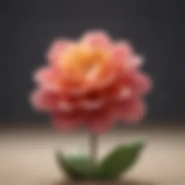 Growth through Self-Acceptance A blooming flower representing growth and acceptance