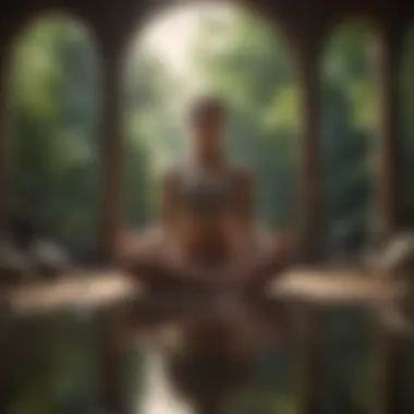 Meditation for Self-Reflection A person meditating in a tranquil setting