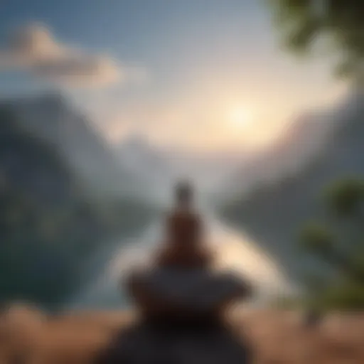 A serene landscape symbolizing inner peace