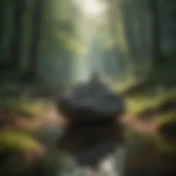 A serene landscape promoting mindfulness