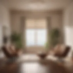 A serene space designed for therapy sessions, featuring comfortable seating and soothing decor.