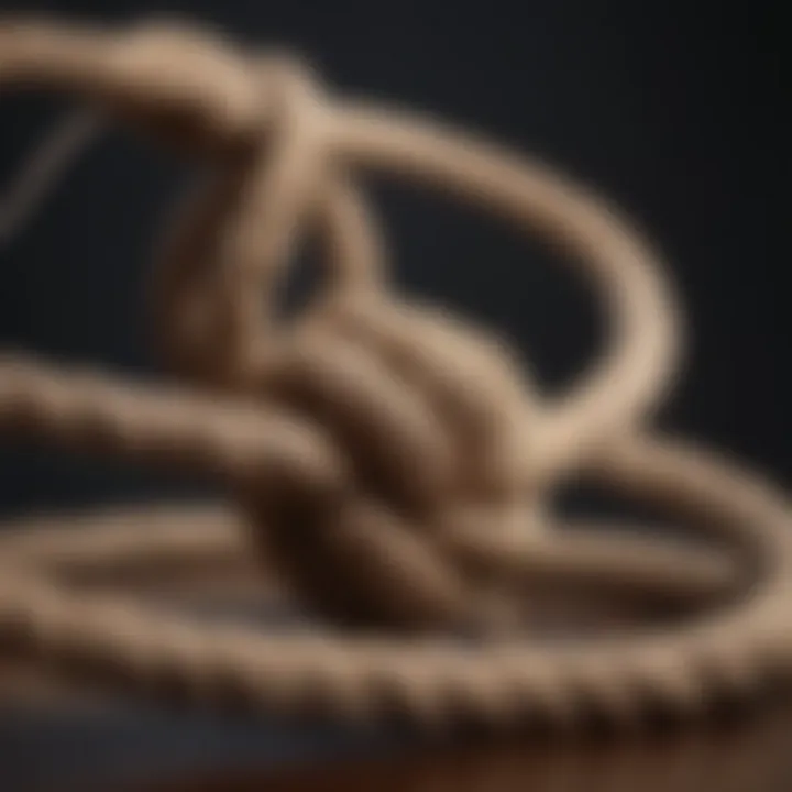 A tangled rope symbolizing the complexities of codependency