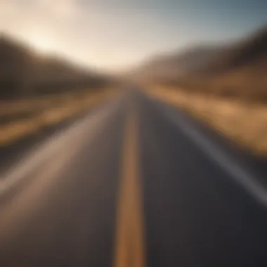 An open road symbolizing the journey towards self-improvement