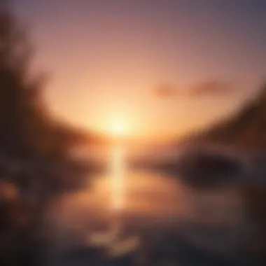 A vibrant sunrise illustrating new beginnings and hope