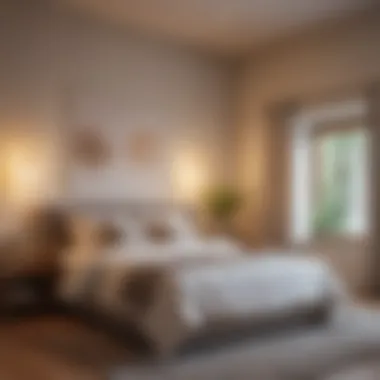 Creating a Tranquil Sleep Environment Serene bedroom with soft lighting and calming decor