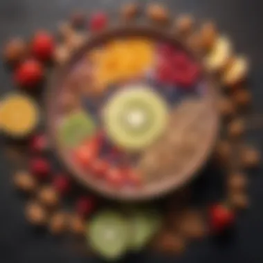 Nourishing Choices for Morning Fuel A refreshing smoothie bowl filled with fruits and nuts, representing nutritious choices.