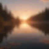 A serene sunrise over a calm lake, symbolizing new beginnings.