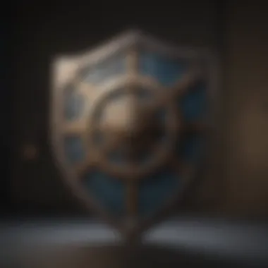 A symbolic illustration of a shield representing protection through boundaries.