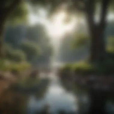 A serene landscape representing personal space and tranquility.