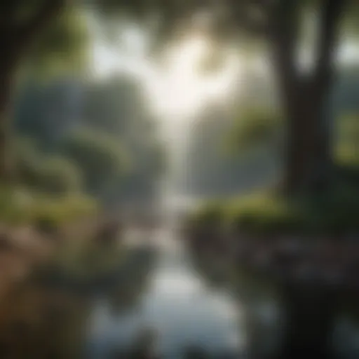 A serene landscape representing personal space and tranquility.
