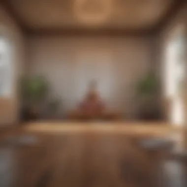 Inspiration in Meditation A meditative space adorned with inspiring quotes on the walls