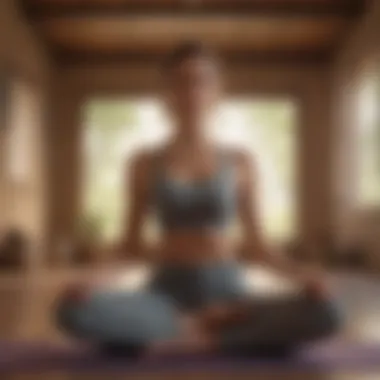 Embracing Self-Care Through Yoga A tranquil yoga practice emphasizing self-care