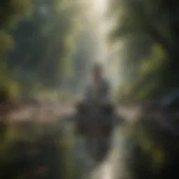 A serene landscape representing inner peace