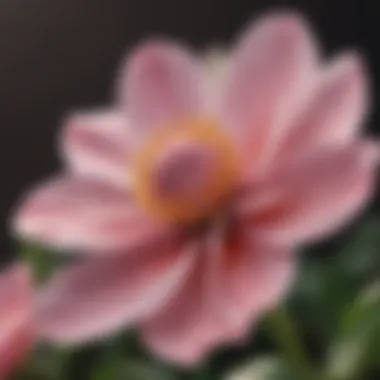 A close-up of a blooming flower representing personal development.