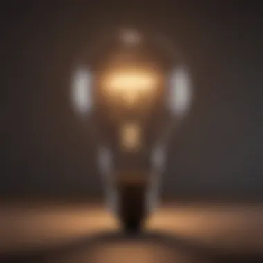 Illuminating Insights A close-up of a light bulb symbolizing insights and ideas