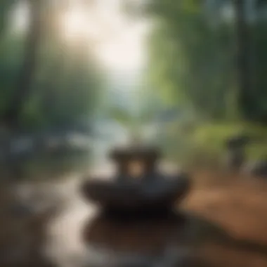 Finding Mental Peace A serene landscape representing calmness and clarity of mind