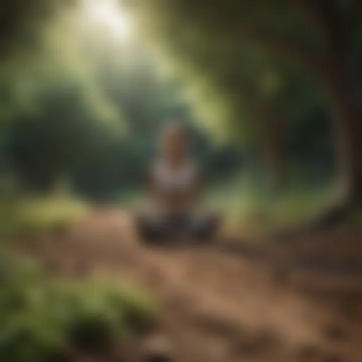 A peaceful scene encouraging daily practices for happiness