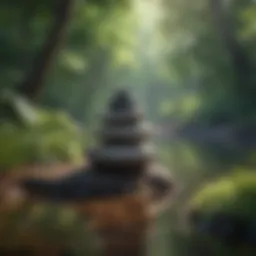 A serene natural landscape promoting tranquility