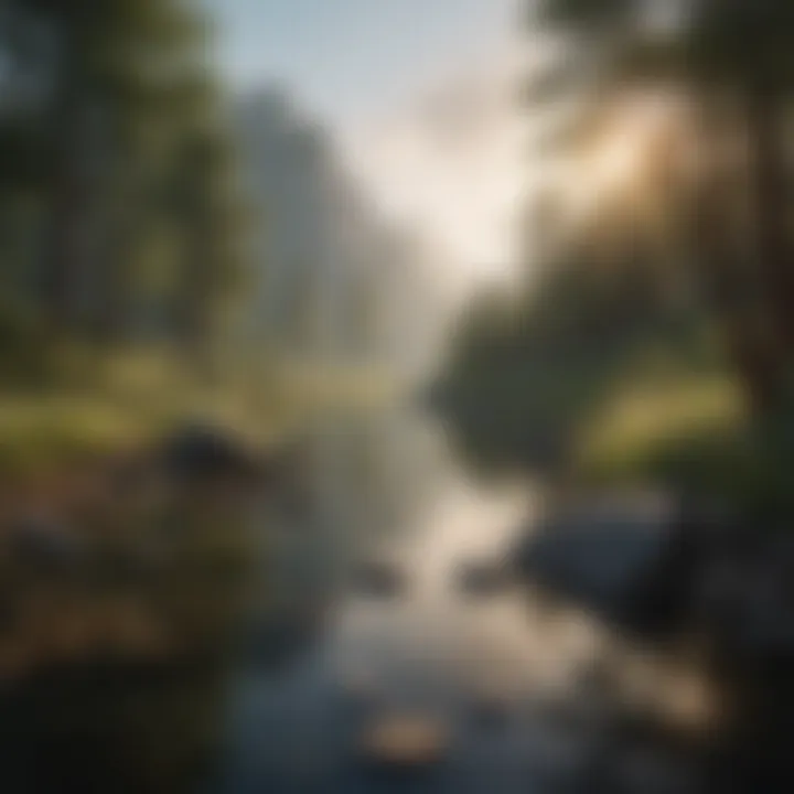 A serene landscape symbolizing emotional well-being