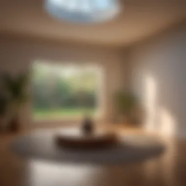 Tranquil Meditation Space Peaceful meditation space with soft lighting
