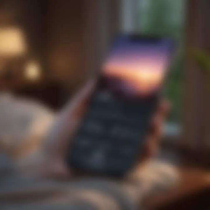 Screenshot of a popular sleep app interface
