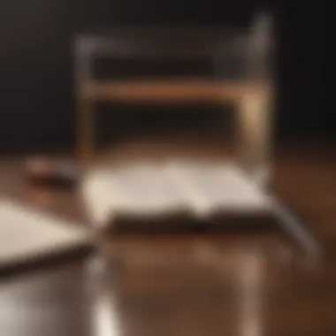 Reflection and Gratitude An open journal with a pen, inviting reflection and gratitude