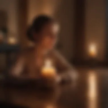 Illuminating Moments: Mindfulness Through Gratitude A candlelit setting promoting mindfulness and thankfulness