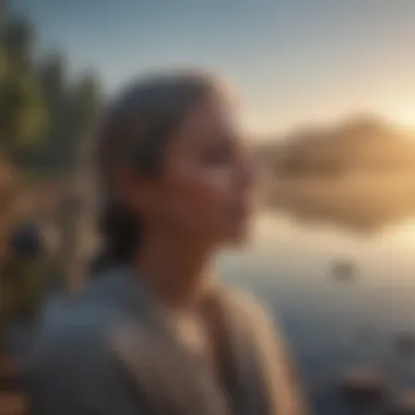 Embracing Mindfulness in Stillness Mindfulness practice in a peaceful setting