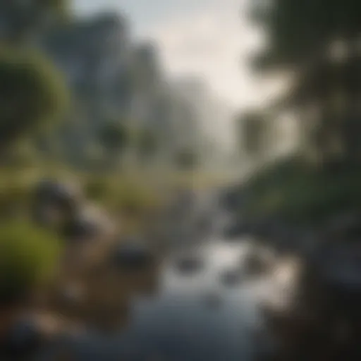 A serene landscape that evokes a sense of calmness and tranquility