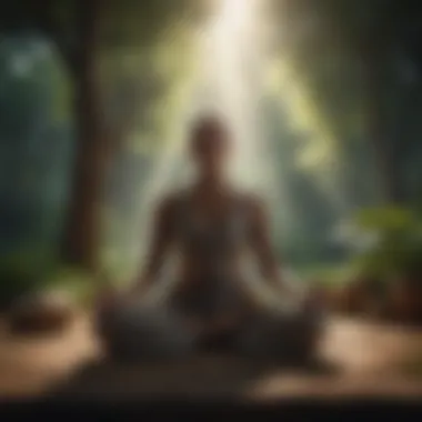 Meditation session in a peaceful setting