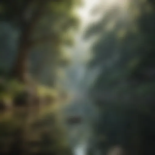 Serene landscape embodying tranquility