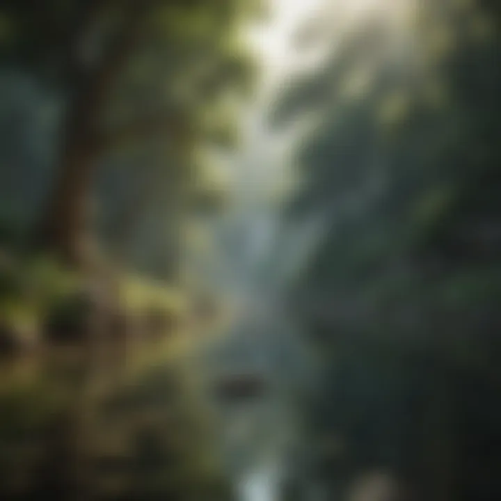 Serene landscape embodying tranquility