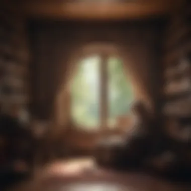 Nurturing the Mind through Words A cozy reading nook with inspiring literature