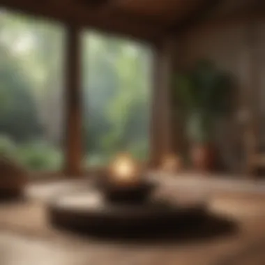 Creating Your Personal Meditation Sanctuary A cozy meditation space adorned with calming elements