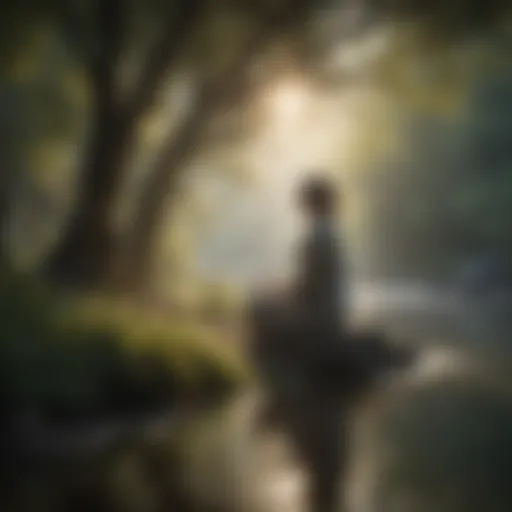 A serene landscape fostering a sense of peace and compassion