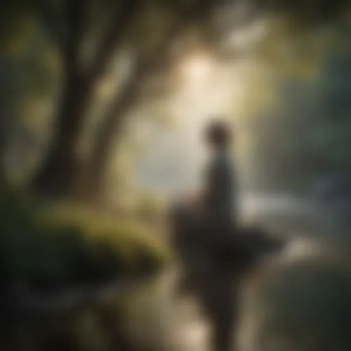 A serene landscape fostering a sense of peace and compassion