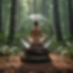 Inspiring self-love quote in nature