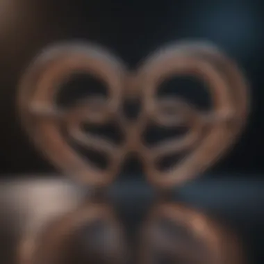 The Essence of Connection A pair of intertwined hearts representing connection