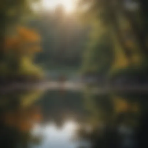 A serene landscape symbolizing love and tranquility