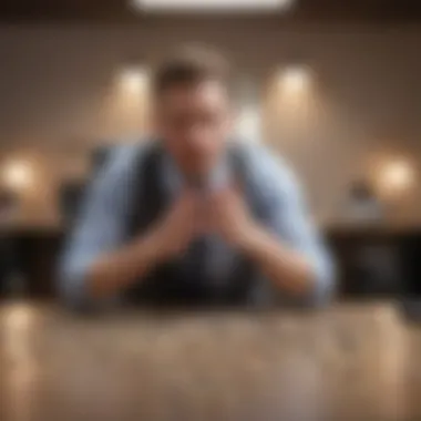 A person engaging in a stress-relief activity at work