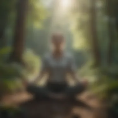 Meditation in Nature: Finding Peace Beyond Four Walls User enjoying meditation outdoors