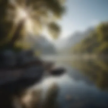 The Tranquility of Nature A serene landscape promoting inner peace