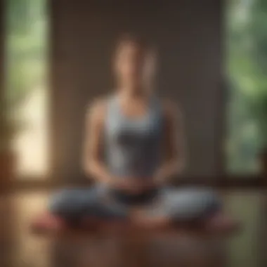 A calming visualization of meditation techniques illustrated through art