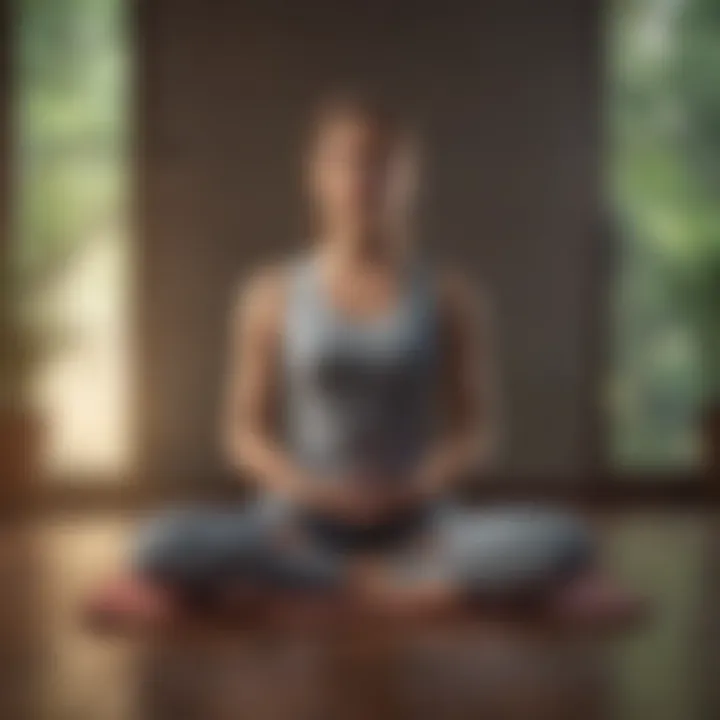 A calming visualization of meditation techniques illustrated through art