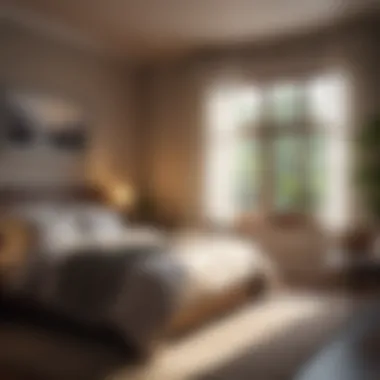 Cozy Bedroom for Restful Sleep A cozy bedroom setup promoting sleep-friendly ambiance