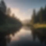 A serene landscape reflecting tranquility and inner peace