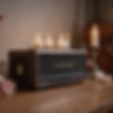 Instruments of Tranquility Musical instruments surrounded by relaxing elements like candles and flowers